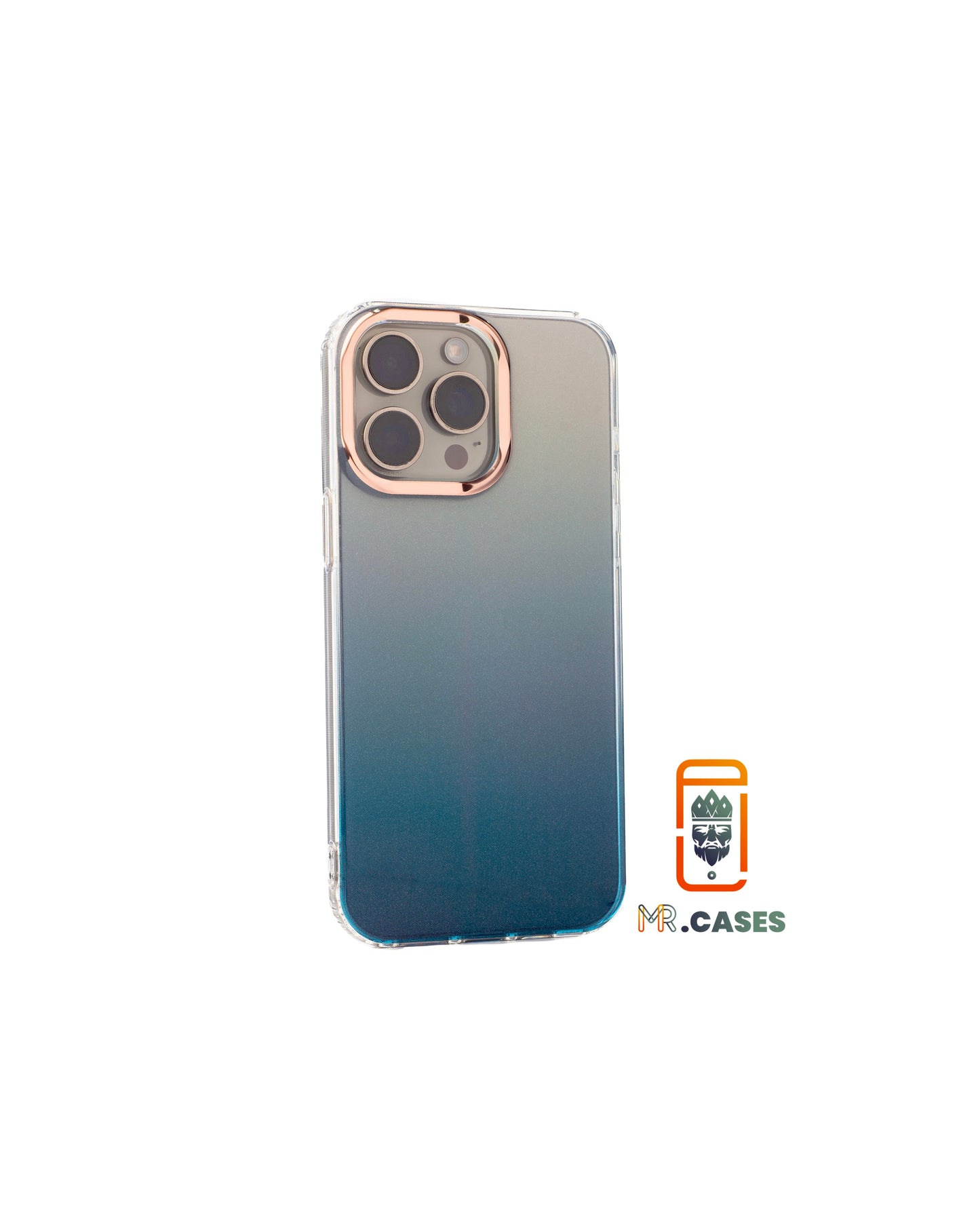 Glitter case with bronze lens