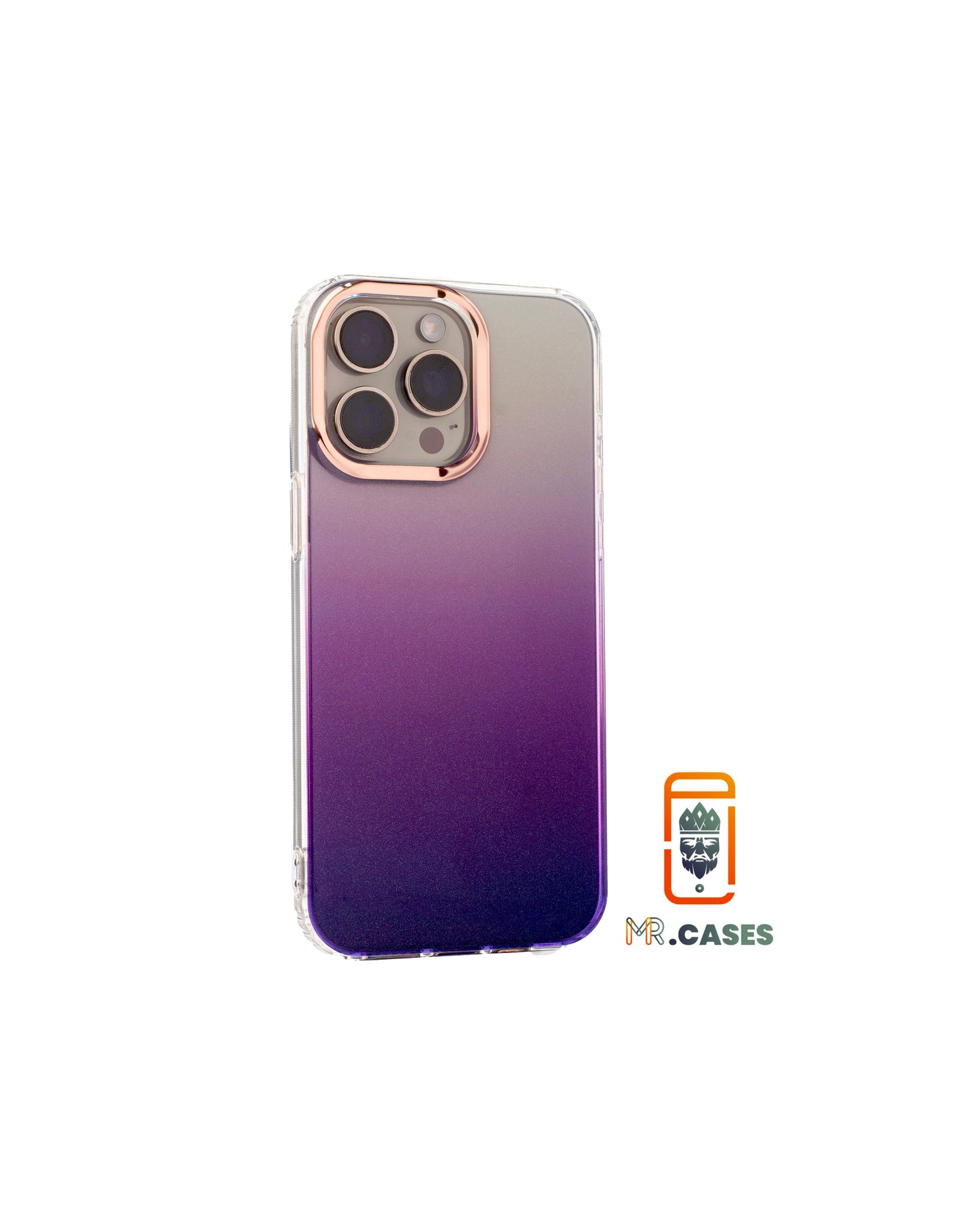 Glitter case with bronze lens