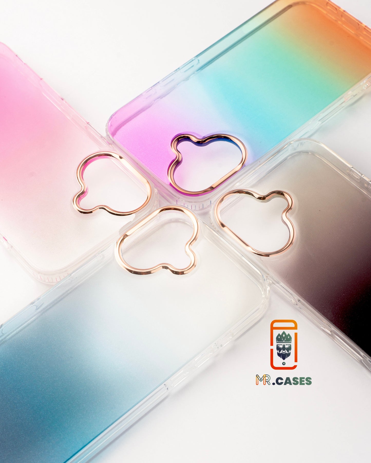 Glitter case with bronze lens