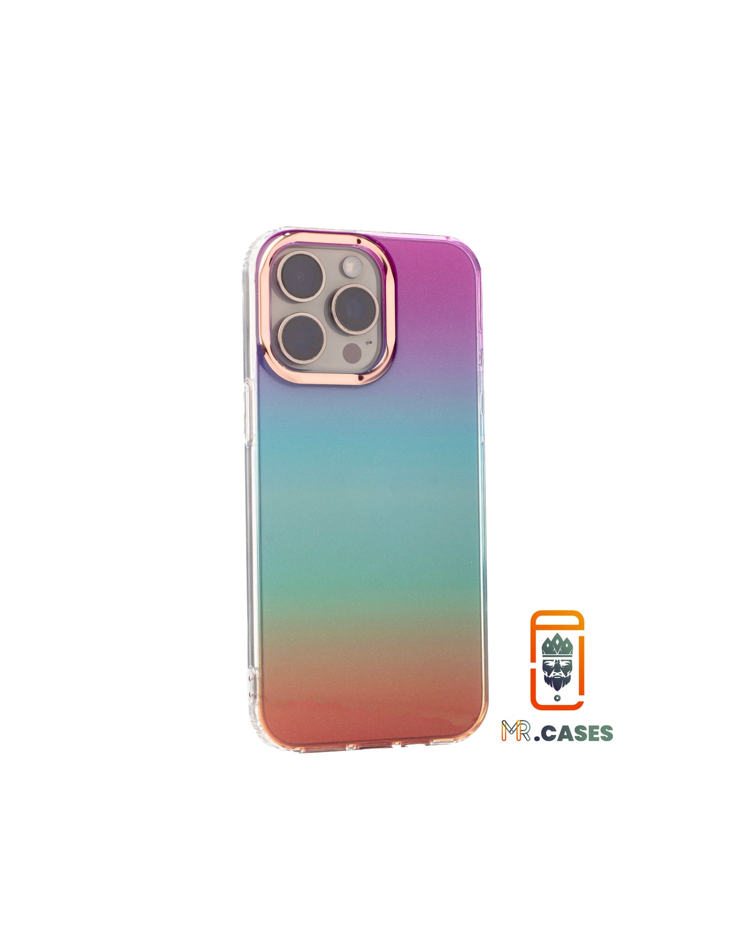 Glitter case with bronze lens