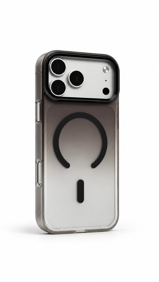 Gradient colors case with protection lens