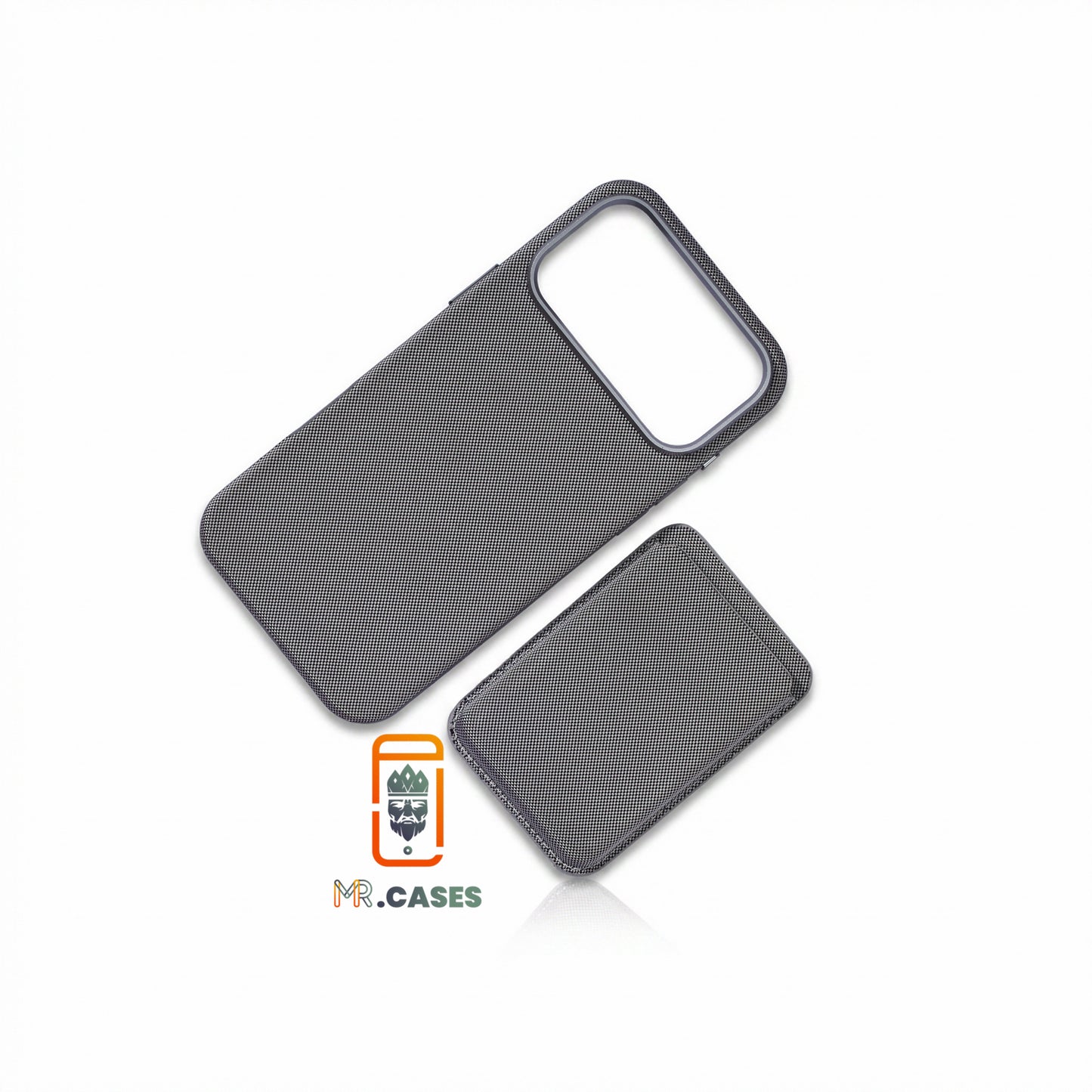 Fabric case with wallet magsafe