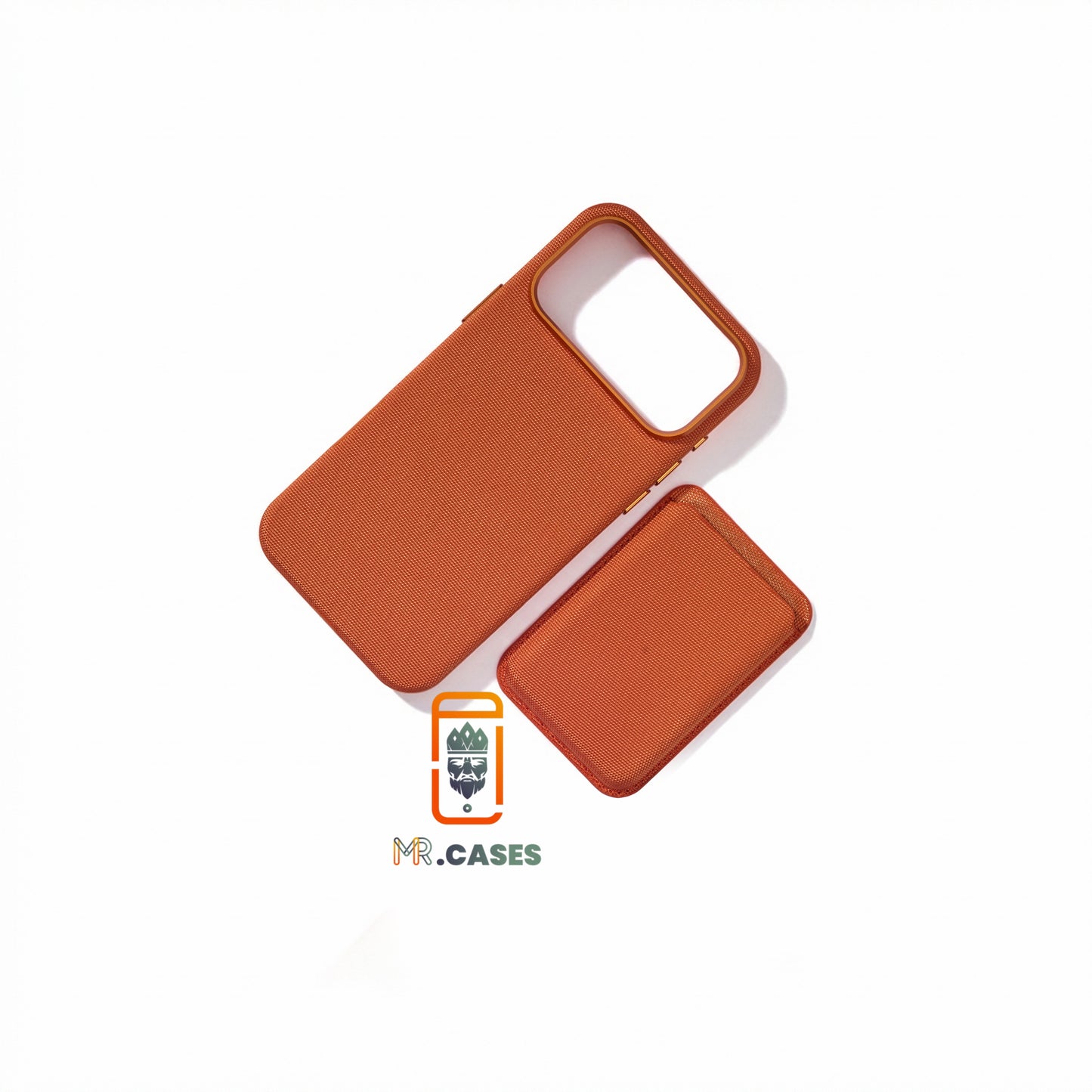 Fabric case with wallet magsafe