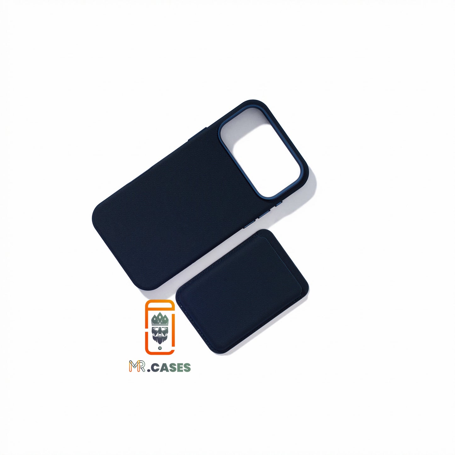 Fabric case with wallet magsafe