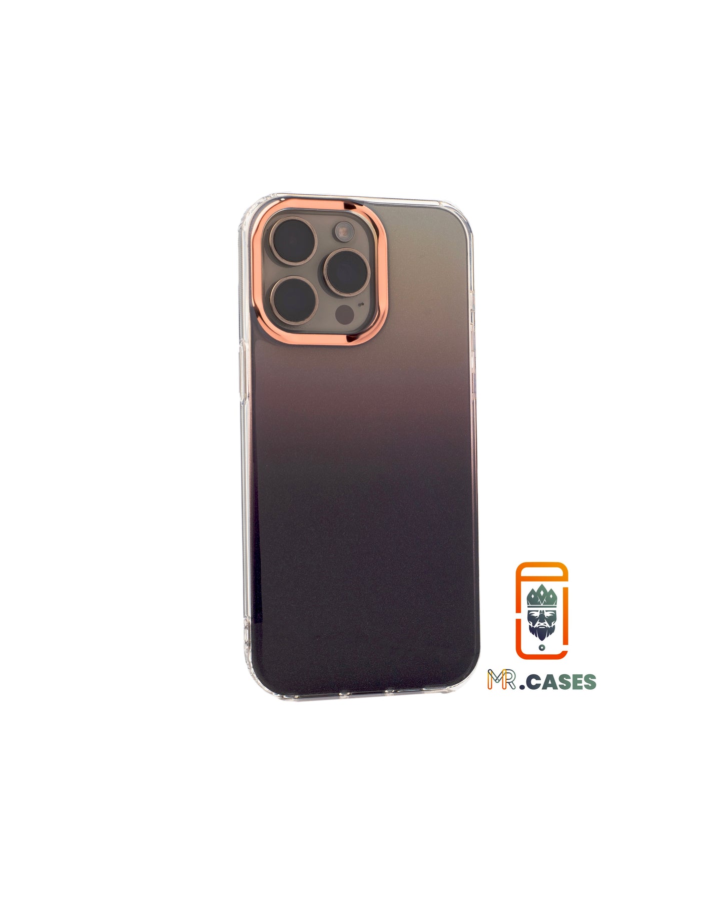 Glitter case with bronze lens