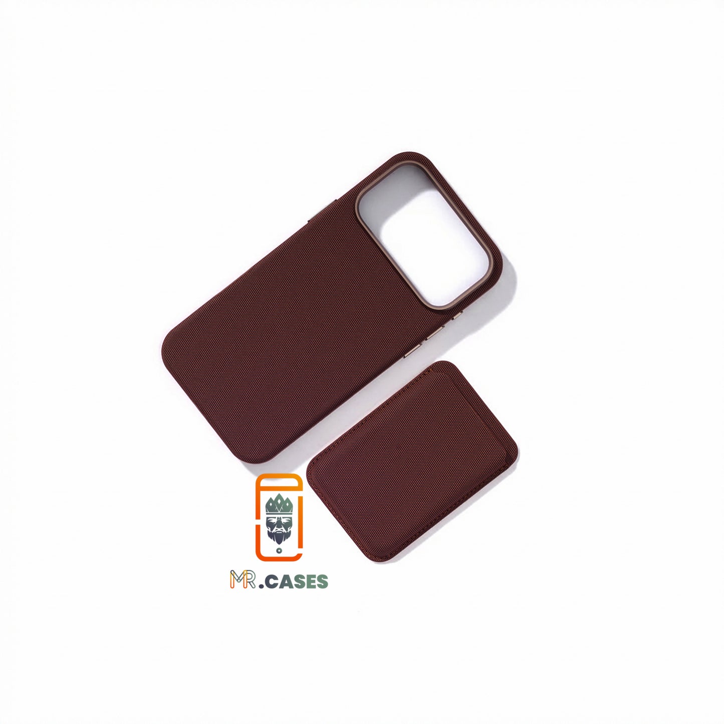 Fabric case with wallet magsafe